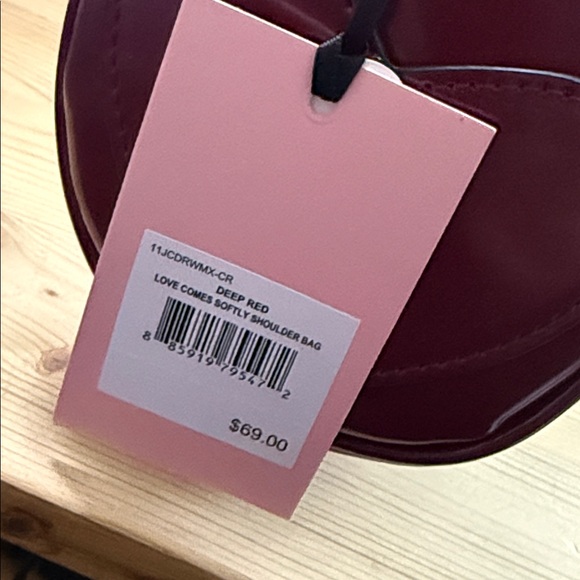 Juicy Couture Burgundy Shoulder Bag with Gold Chain - Picture 10 of 10